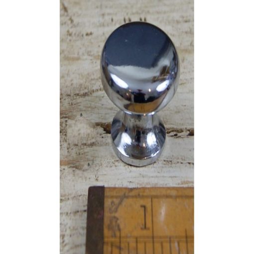 KNOB PLAIN SHAKER CAST CHROME ON IRON 35MM DIA M4