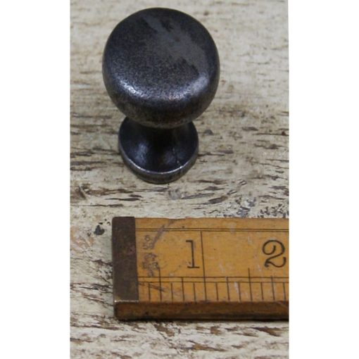 KNOB PLAIN SHAKER WITH SEAM CAST ANTIQUE IRON 35MM DIA