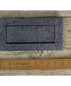 LETTER BOX PLATE CAST IRON ANTIQUE IRON 260 X 80MM