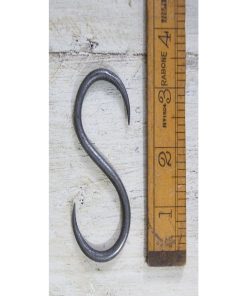 MEAT HOOK ‘S’ SHAPE HAND FORGED ANTIQUE IRON 3.5 / 85MM