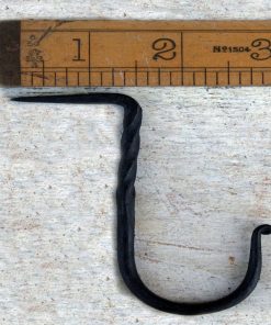 NAIL IN SINGLE HOOK TWISTED H/FORGED BLACK B/WAX 90MM