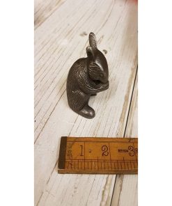 ORNAMENTS MOUSE (MICE) CAST ANTIQUE IRON 60MM HIGH
