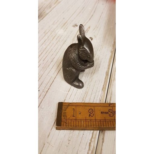 ORNAMENTS MOUSE (MICE) CAST ANTIQUE IRON 60MM HIGH