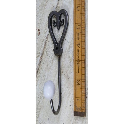 OWL SHAPE COAT HOOK ANT IRON WITH CERAMIC BALL TIP 120MM