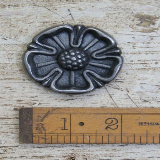 PAPERWEIGHT KNOCKER BUTTON YORKSHIRE ROSE CAST ANT IRON M6