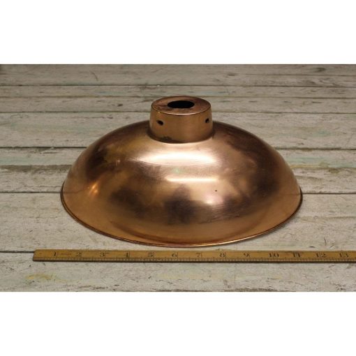 PENDANT HANGING LIGHT SHADE STUDY POLISHED COPPER 300MM DIA