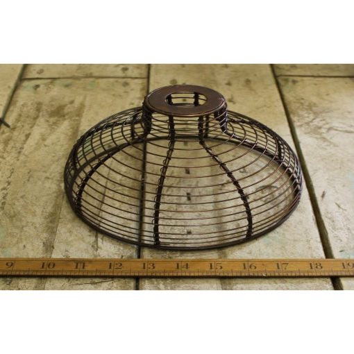 PENDANT SHADE BELL CAGE ANT COPPER 200MM DIA