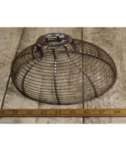 PENDANT SHADE BELL CAGE ANT IRON 200MM DIA