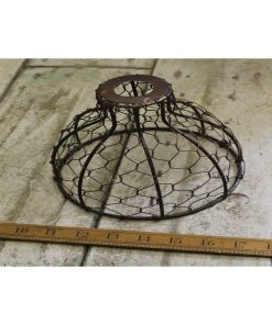 PENDANT SHADE BELL CHICKEN WIRE ANTIQUE COPPER 6 / 150MM