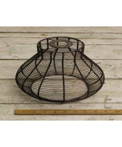 PENDANT SHADE CAGE TEAR DROP ANT COPPER 165MM