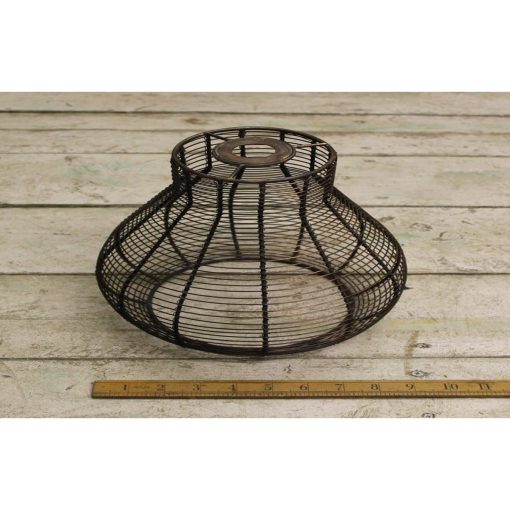 PENDANT SHADE CAGE TEAR DROP ANT COPPER 165MM