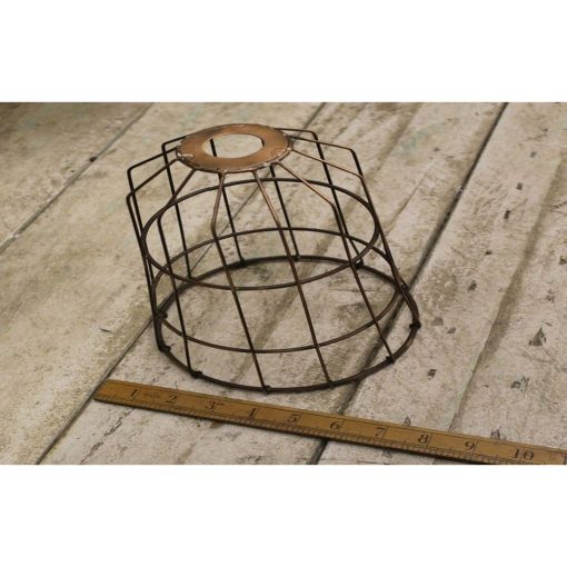 PENDANT SHADE CONICAL CAGE ANT COPPER 170 DIA X 220MM H