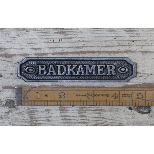 PLAQUE BADKAMER ANT IRON – 115MM X 35MM