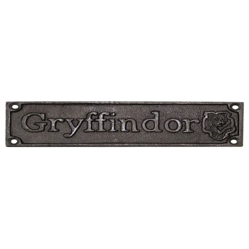 PLAQUE GRYFFINDOR ANTIQUE CAST IRON 7 X 1.5