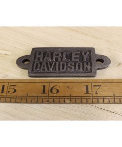 PLAQUE HARLEY DAVIDSON CAST ANT IRON (FITS CAP CATCHER)
