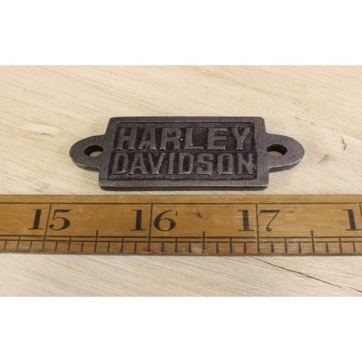 PLAQUE HARLEY DAVIDSON CAST ANT IRON (FITS CAP CATCHER)