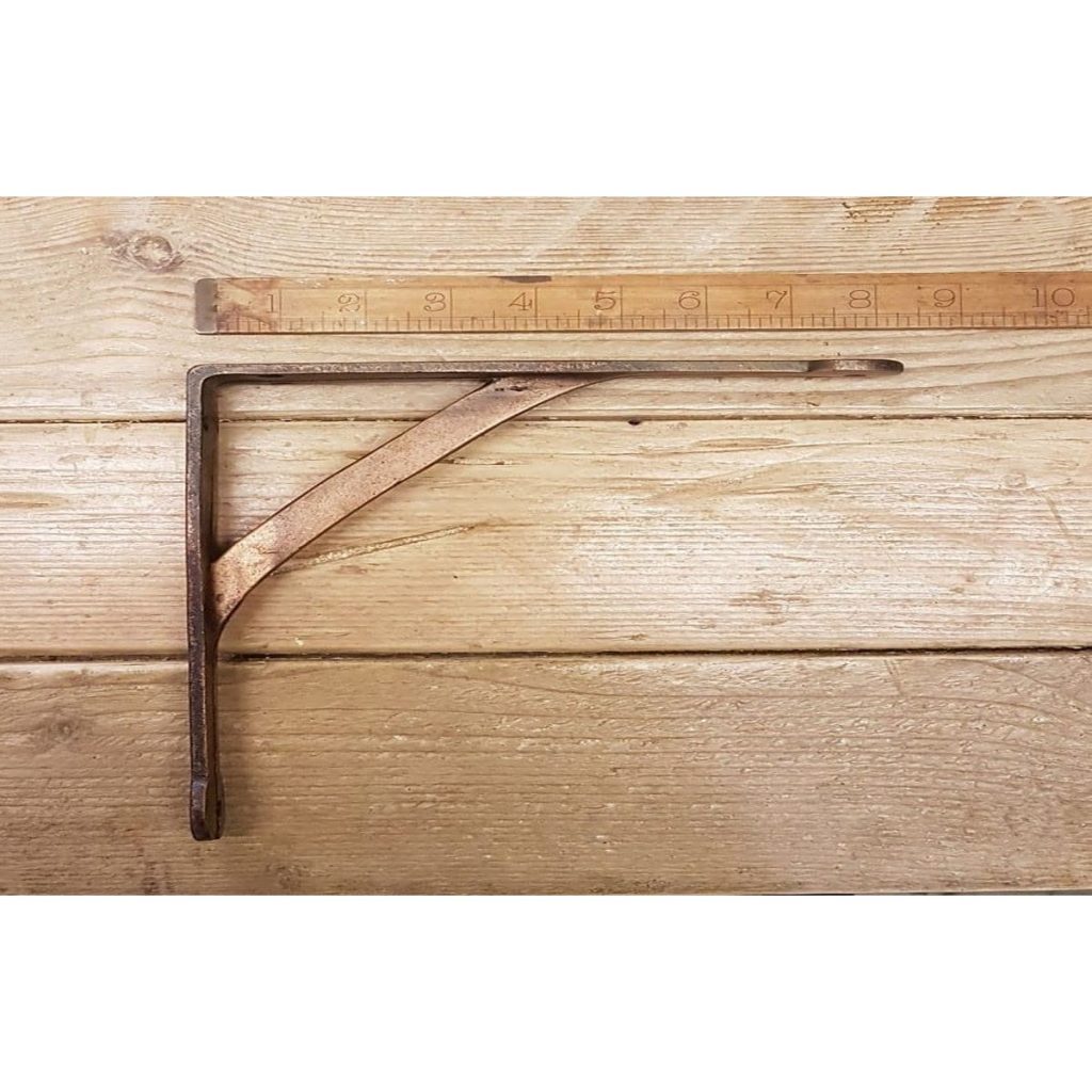 Shelf Bracket Gallows Penny End Cast Antique Copper 8 X 8