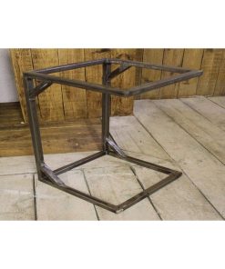 SOFA DRINKS TABLE SQUARE BASE ANTIQUE IRON 20 / 500MM H