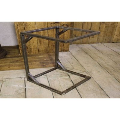 SOFA DRINKS TABLE SQUARE BASE ANTIQUE IRON 20 / 500MM H