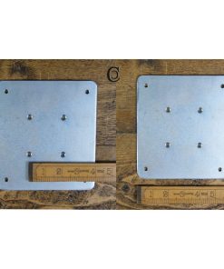 TABLE CORNER PLATE (11MM HOLE) 75MM X 115MM ZP