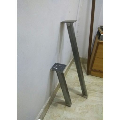 TABLE LEG BOX SECTION 50X50MM SPLAYED MILD STEEL 28 / 710MM