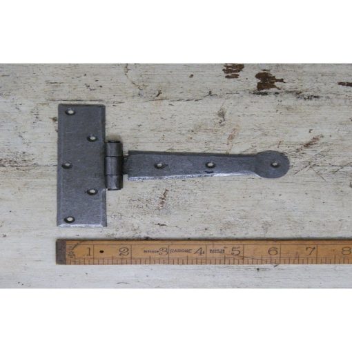 TEE HINGE LIGHT DUTY PENNY END HAND FORGED 6 ANTIQUE IRON