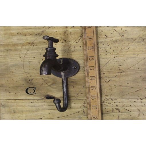 TIE HOOK QUAD CAST ANTIQUE IRON 90MM / 3.5