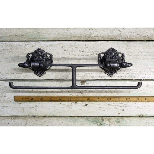 TOILET ROLL HOLDER ACORN FINIAL DOUBLE CAST ANT IRON 310MM