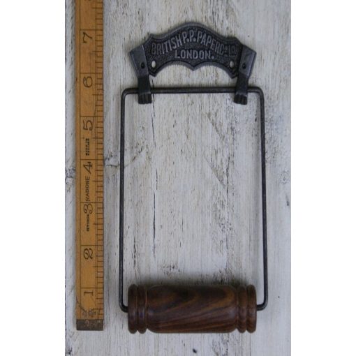 TOILET ROLL HOLDER BRITISH PAPER CO FIXTURE WIRE & WOOD