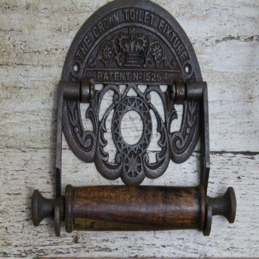 TOILET ROLL HOLDER CROWN FIXTURE ANT IRON & WOODTBD