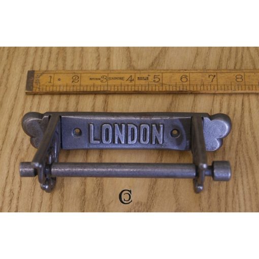 TOILET ROLL HOLDER SCROLL BRACKET SIDES LONDON CAST IRON