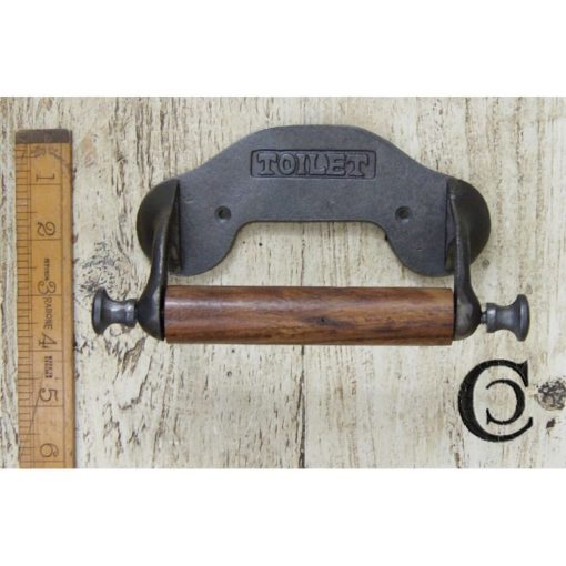 TOILET ROLL HOLDER WITH SIDES TOILET ANTIQUE IRON ALT….