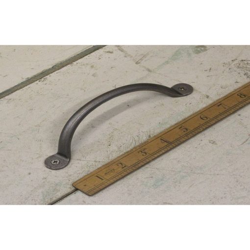 TRAY LIFTING HANDLE CRANKED BOW PENNY END CAST IRON 180MM
