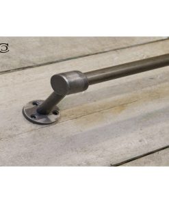 WARDROBE RAIL END SUPPORT HANGING ANT IRON 85MM X 16MM DIA