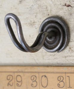 WIRE CUP HOOK SMALL VINTAGE RETRO ANT IRON 50MM (16M THREAD)