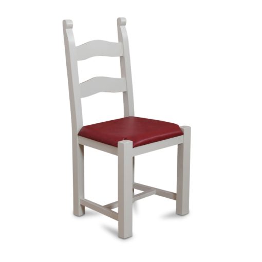 Briton Painted Leather Seat dining chair