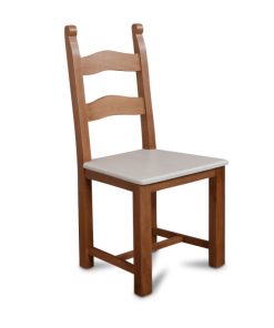 Briton Solid Geo Frame Painted Seat dining chair