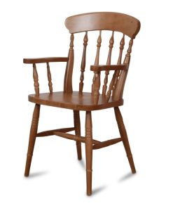 Farmhouse Geo Stain dining chair
