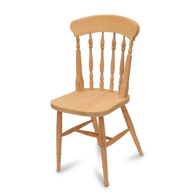 High Back Wide Spindle Dining Chair, Large Seat Dining Chairs
