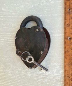 Padlock Heart Shape Antique Iron 150mm