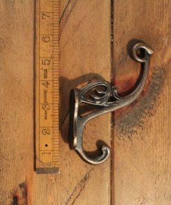 Hat & Coat Hook Swan Neck P Antique Copper 4 Hole 130mm