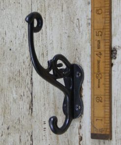 Hat & Coat Hook Swan Neck P 4 Hole Ant Iron 5.5 / 130mm