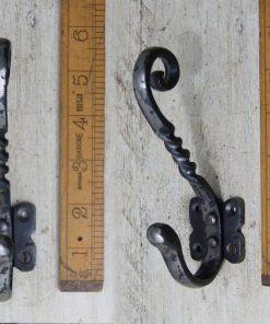 Hat & Coat Hook Twisted Stem Riveted to Base AI 5 / 125mm