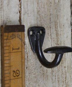 Hat Hook Single Mini BOWLER Cast Antique Iron 50mm