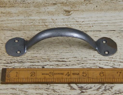 Pull Handle Round End Hand Forged 2 Hole Ant Iron 6.5/165mm