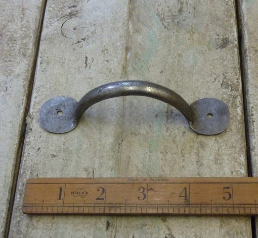 Pull Handle Round End 1 Hole Hand Forged Ant Iron 5 / 125mm