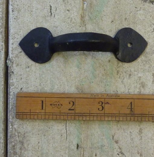 Pull Handle Spearhead Hand Forged Black Wax 4 / 100mm