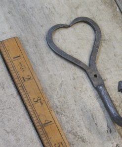Love Heart Hook Hand Forged Antique Iron 125mm