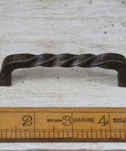 Pull Handle Twisted Gothic Design Cast Iron Antique 145mm