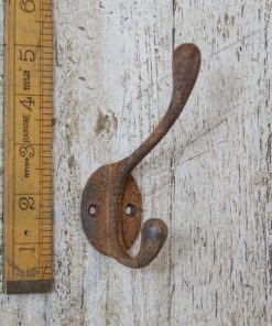 Hat & Coat Hook Victorian Cast Iron Rust 110mm / 4.5